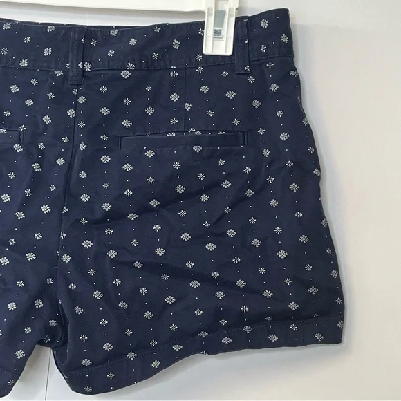 Women’s GAP City Short Navy Blue White Print Shorts. Size 10 - Picture 11 of 13